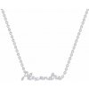 Eppi Strieborný náhrdelník s menom N40819