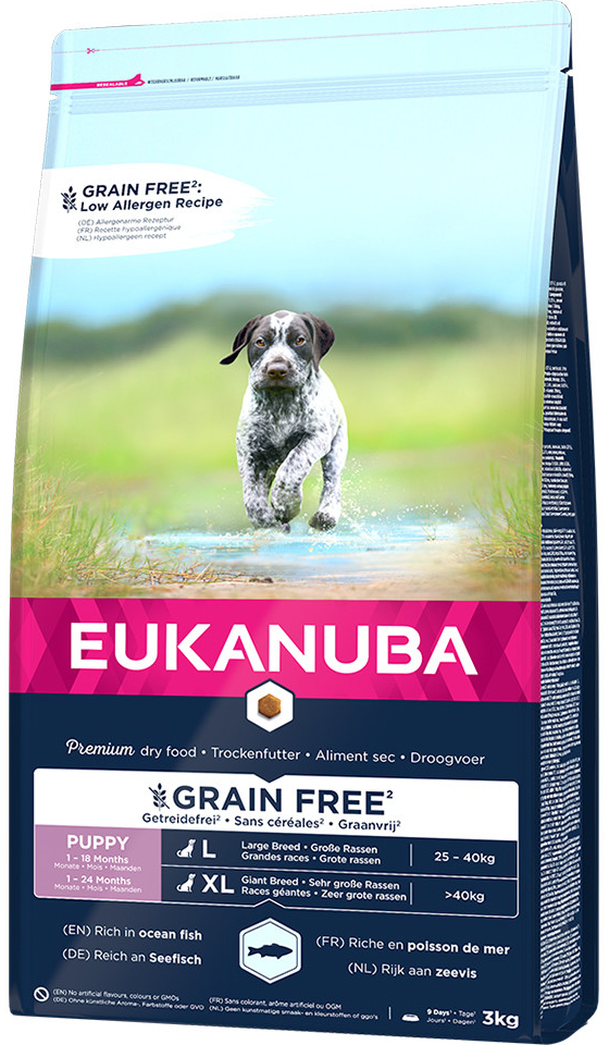 Eukanuba Grain Free Puppy Large Breed Salmon 3 kg