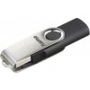 Hama USB 2.0 Flash Drive Rotate, 32 GB, 10 MB/s, čierna/strieborná - HAMA 108029