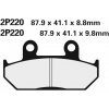 NISSI BRAKE PADS 2P-220NS SINTER METAL