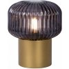 Lucide 78595/01/02 stolná lampička Jany 1x40W | E14 - mosadzná, vypínač na kábli