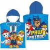 FARO Plážové pončo Paw Patrol blue Bavlna Froté, 55/55 cm