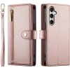 PROTEMIO 91213 PASTEL Peňaženkové puzdro pre Samsung Galaxy S24 FE 5G ružové