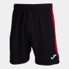 GLASGOW II SHORT futbalové šortky čierna červená 3XL