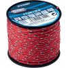 CONNEX PES pletené lano 16-pramenné, 3 mm × 25 m, červená/zelená/biela