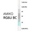 Koaxiálny kábel AMIKO RG6 BC COPPER, PVC, Tri-Shield, 100m balenie