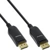 Kábel DisplayPort M/M 30m, 8K@60Hz, DP v1.4, 32.4Gbit/s, čierny, jednosmerný, aktívny, optický