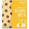 2+1 zadarmo - Weleda Měsíčkový kojenecký krém 75 ml + kojenecká kúpeľ 200 ml + kojenecký olej 200 ml + Bavlněná plena s potiskem darčeková sada