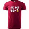 Je mi 60 pivo - Klasické pánske tričko vyššej gramáže - M ( Marlboro červená )