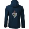 Folklórna bunda pánska softshellová s výšivkou vzoru MATÚŠ vpredu a vzadu - Micro fleece Farba: 02-tmavomodrá, Veľkosť: XXXL