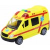 Wiky Auto ambulance záchranáři plast 14,5cm na baterie se světlem a zvukem