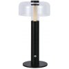 V-Tac | LED stmievateľná dobíjacia stolná lampa LED/1W/5V 3000K 1800 mAh čierna | VT1327