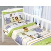 Bellatex obliečky Agáta Safari zelené 90x135 cm 45x60 cm