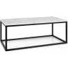 Besoa Volos T100 100 x 40 x 50 cm mramor biely + čierny