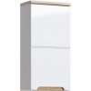 CMD Skrinka do kúpeľne BALI WHITE 830 biela/biely vysoký lesk MDF/laminát 35 cm x 70 cm x 20 cm