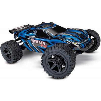 Traxxas RC auto Rustler 4WD RTR modrá 1:10