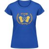 Akciové Dámske Tričko Soft-Style Gildan - Pivný motív - It's Time of Refreshing - Royal Blue - XXL - Dámske