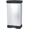 Plastový odpadkový kôš Curver 50 l, strieborný