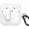 DUX DUCIS Pecp odolný obal s karabínou pre AirPods 4 - biely - možnosť vrátiť tovar ZADARMO do 30tich dní