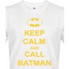 Pánské tričko - Keep calm and call Batman, Barva Bílá, Velikost S Bezvatriko.cz 108214