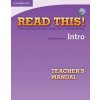 Read This!: Intro Tchr's Manual