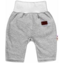 Bavlnené tepláčky Monkey prúžky sv. sivý melír