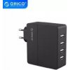 Orico nabíjačka pre 4 zariadenia 2x 5V/1A, 2x 5V/2A, čierna; DCA-4U-BK