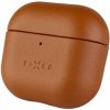 FIXED Kožené puzdro PodsLeather pre Apple AirPods 4 hnedé (FIXLP-1473-BRW)