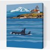 Vymalujsisam.sk Maľovanie podľa čísiel - Kosatky Veľkosť: 30x40cm, Rám: Na kartónovej doske