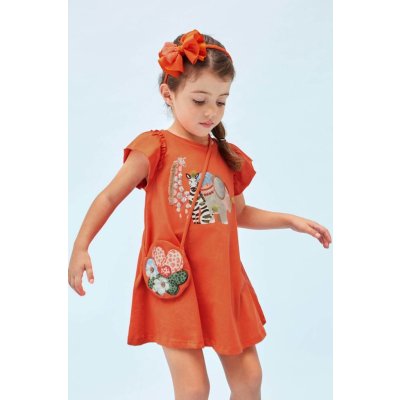 Detské šaty, sukne Mayoral, oranžová – Heureka.sk
