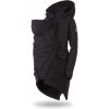 Tehotenská softshellová parka/ kabát 5v1 na nosenie detí, Black