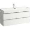 Laufen Priestorová skrinka pod umývadlo 120 cm, biela matná H4102221601001
