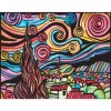 Velúrová omaľovánka ColorVelvet Van Gogh Hviezdna noc 29,7x21 cm