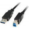 PremiumCord Kábel USB 3.0 Super-speed 5Gbps AB, 9pin, 2m 9008722