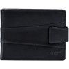 Lagen Pánska kožená peňaženka so zápinkou V-298 čierna