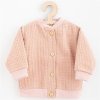 Dojčenský mušelínový kabátik New Baby Comfort clothes ružová - 80 (9-12m)