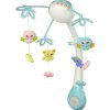 LeanToys Kolotoč do postýlky Projektor Dálkové ovládání Melodie Zvuky zvířat Modrá