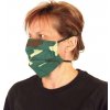 Dvojvrstvové maskáčové rúško na ústa Green Woodland (Rúška na tvár predaj | prevedenie dlhá guma po obvode)