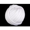 Priadza Marshmallow hrubá 750 g biela 1m