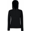 Fruit of the Loom Mikina Classic Lady-Fit Hooded Sweat s kapucí, dámská COT-16203800203 L Černá