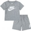 Nike kids club tee and short set Šedá