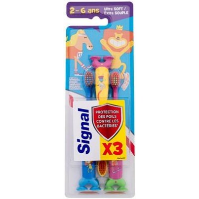 Signal Kids Ultra Soft klasický zubní kartáček 3 ks
