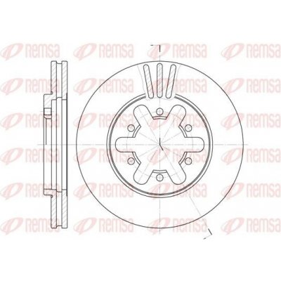 Brzdový kotúč REMSA 6450.10