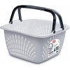 Plastový nákupný košík Vento s 2 držadlami, 18,5 l, nosnosť 15 kg