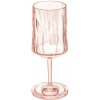 KOZIOL Club 350 ml ružový - plastový pohár na víno