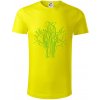 Tlačený spoj strom - Tričko z organickej bavlny - M ( Citrónová )