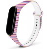 eses Náramok pre Xiaomi Mi Band 5, Mi Band 6 a Amazfit Band 5 - Vzorovaný, farebné pruhy