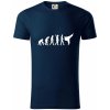 Karate Evolúcia - kop - Tričko z organickej bavlny - M ( Tmavomodrá (veľmi tmavá - skoro čierna) )