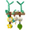 BabyOno závesná edukačná hračka na kočík Teddy Gardener mätová béžová