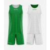 KIT REVERSE basketbalový set zelená-biela M